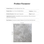 10 Pcs Grey Marble Peel and Stick Floor Tiles
