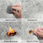 10 Pcs Grey Marble Peel and Stick Floor Tiles