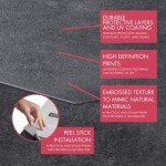 BaseCore HEX Dark Gray Peel & Stick Vinyl Tiles