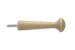 Birch Hardwood Screw-On Shaker Pegs - 25 Pack