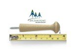 Birch Hardwood Screw-On Shaker Pegs - 25 Pack