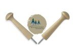 Birch Hardwood Screw-On Shaker Pegs - 25 Pack