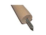 Birch Hardwood Screw-On Shaker Pegs - 25 Pack