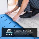 BlueStep Underlayment with Moisture Barrier, 200 sq.ft