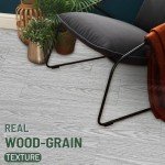 Peel and Stick Waterproof Vinyl Floor Tiles - 34 Pack
