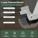 Peel and Stick Waterproof Vinyl Floor Tiles - 34 Pack