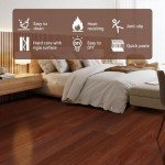 Reddish Brown Peel and Stick Vinyl Floor Tiles