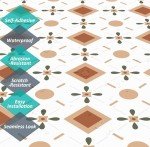 Self-Adhesive Vinyl Peel and Stick Floor Tiles