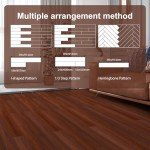Reddish Brown Peel and Stick Vinyl Floor Tiles