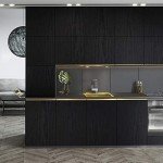 Black Wood Peel and Stick Wallpaper 17.7" x 118