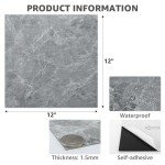 Peel and Stick Marble Floor Tiles 30-Pack