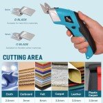 Cordless Electric Scissors with 2 Rechargeable Blades