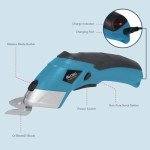 Cordless Electric Scissors with 2 Rechargeable Blades