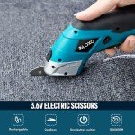 Cordless Electric Scissors with 2 Rechargeable Blades