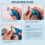 Cordless Electric Scissors with 2 Rechargeable Blades
