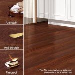 Reddish Brown Peel and Stick Vinyl Floor Tiles