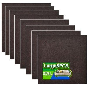 8-Pack Brown Self-Adhesive Felt Furniture Pads