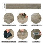 Brown Waterproof Vinyl Plank Flooring 16-Pack 6"x36