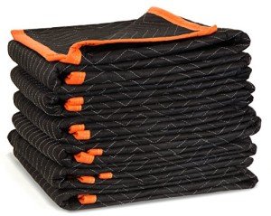 Heavy Duty Padded Moving Blankets - 6 Pack