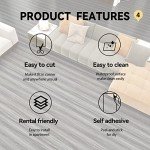 Wood Grain Peel and Stick Vinyl Floor Tiles