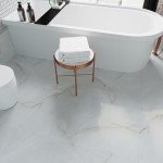 Misty Grey Marble Peel and Stick Floor Tiles 12-Pack