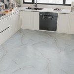 Misty Grey Marble Peel and Stick Floor Tiles 12-Pack