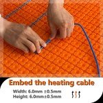 MAXKOSKO Heated Floor Underlayment Mat, Waterproof 161 Sq. Ft