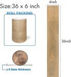 Peel and Stick Vinyl Floor Tiles - 36 Pack