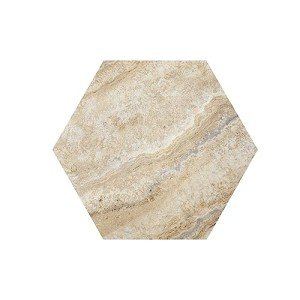 Peel and Stick Hexagon Vinyl Floor Tiles - Sandstone