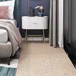 Livelynine Peel and Stick Waterproof Vinyl Tiles 4-Pack