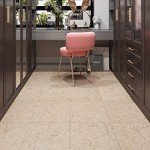 Livelynine Peel and Stick Waterproof Vinyl Tiles 4-Pack