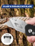 Heavy-Duty Utility Knife with 10 Blades