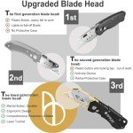 Heavy-Duty Utility Knife with 10 Blades