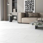 White Marble Peel and Stick Vinyl Floor Tiles