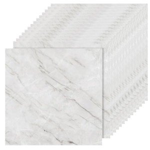 Peel and Stick 12"x12" Vinyl Floor Tiles - White