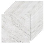 Peel and Stick 12"x12" Vinyl Floor Tiles - White