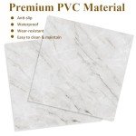Peel and Stick 12"x12" Vinyl Floor Tiles - White