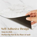 Peel and Stick 12"x12" Vinyl Floor Tiles - White