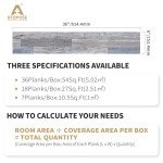 Self-Adhesive Vinyl Floor Planks - 36pcs 6"x36