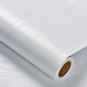 White Wood Grain Peel and Stick Wallpaper Roll