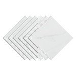 Wallercity White Marble Peel and Stick Vinyl Tiles