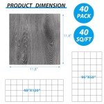 40 Sheet Peel and Stick Vinyl Floor Tiles