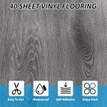 40 Sheet Peel and Stick Vinyl Floor Tiles