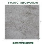 30-Pack Dark Gray Peel and Stick Vinyl Tiles