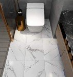 Livelynine 32-Pack White Marble Peel and Stick Tiles