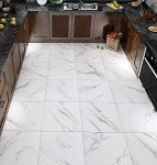 Livelynine 32-Pack White Marble Peel and Stick Tiles