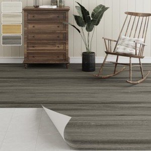 Oxdigi Peel and Stick Vinyl Flooring Roll - Deep Gray Brown