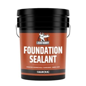 Liquid Rubber Waterproof Sealant for Foundations, 5 Gallon