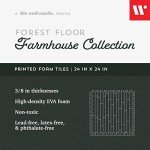 Farmhouse Wood Grain Foam Floor Tiles - 48 Sq Ft