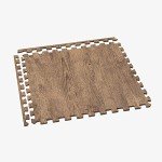Farmhouse Wood Grain Foam Floor Tiles - 48 Sq Ft